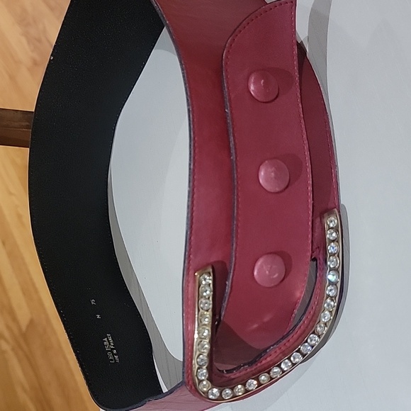 LEO ISBA Belt with Rhinestone Buckle - Picture 3 of 10